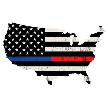 Polis ve İtfaiyeci Usa Destek Fotoğrafları
