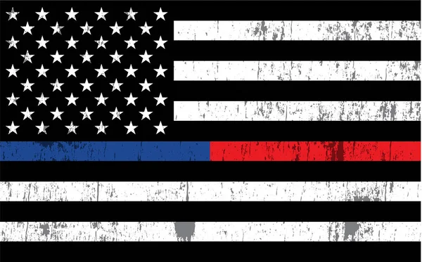 Polis ve İtfaiyeci Amerikan Bayrak Arkaplan Resimleri — Stok Vektör