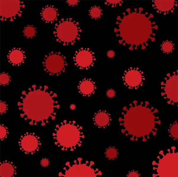 Covid Coronavirus Bakgrund Illustration — Stock vektor
