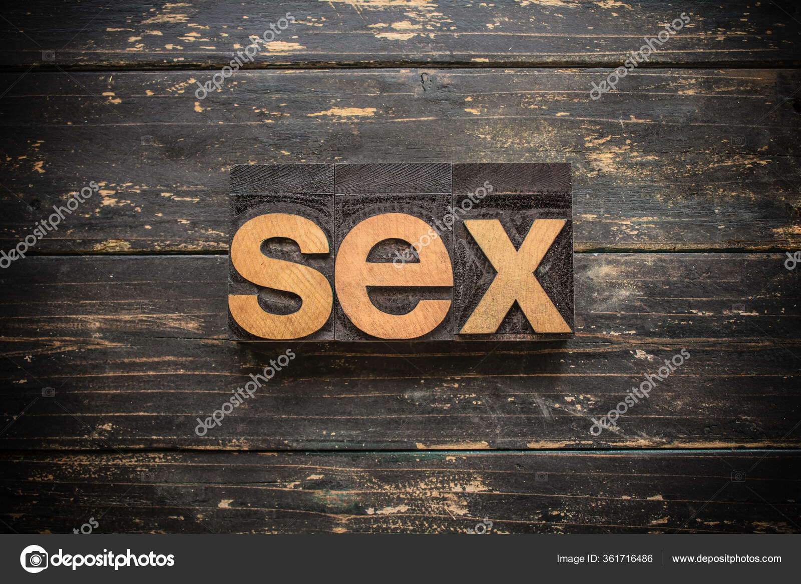 Wordsex Com - Word Sex Written Vintage Wood Letterpress Type Vintage Rustic Background  Stock Photo by Â©enterlinedesign 361716486