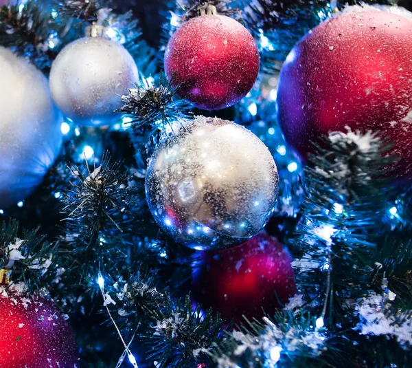 Weihnachten Neujahr Tannenbaum Hintergrund — Stockfoto