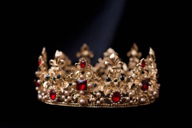 Klasik kraliyet tacı, mücevherler. Güç ve zenginlik kavramı