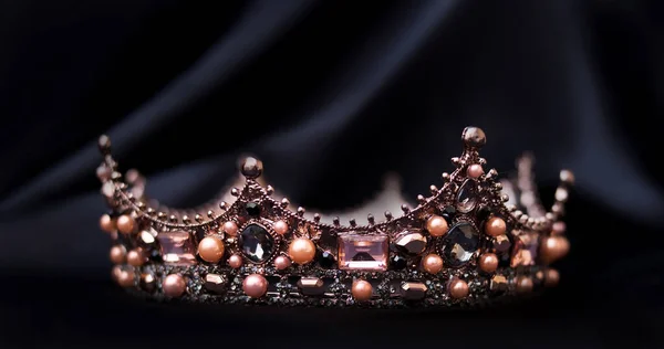 Vintage royal crown, jewellery. Concept of power and wealth