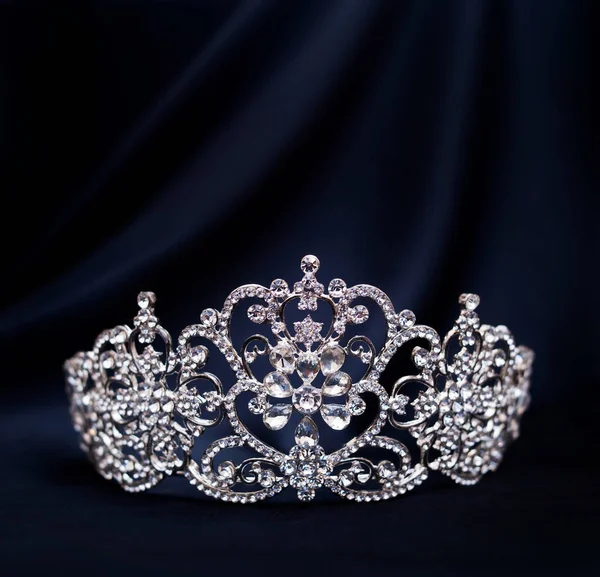 Королевская Роскошная Диадема Кристаллами Бриллиантами — стоковое фото