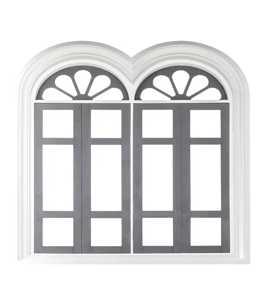 Clássico janela quadro isolado — Fotografia de Stock