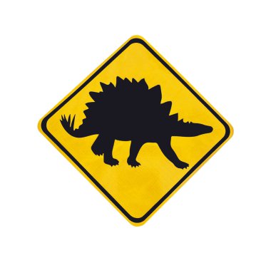 Dinozor piktogram izole sarı Rating etiketle