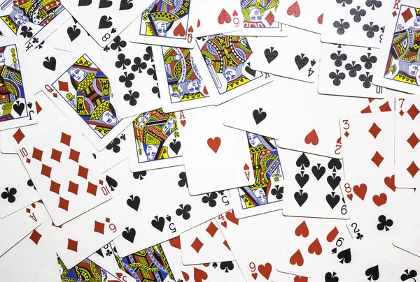 Modèle de pile de cartes à jouer — Photo