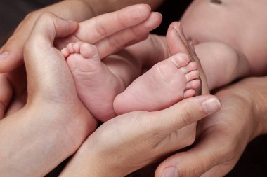 Minik Bebek ayaklar bir close-up