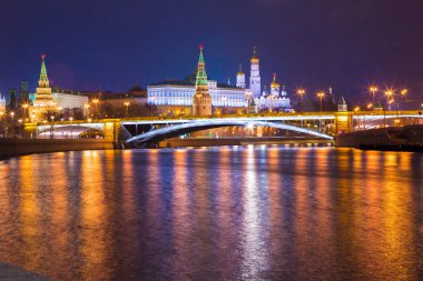 Gece Moskova Kremlin, Rusya Federasyonu