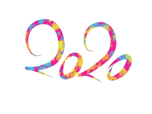 Neues Jahr 2020 Design Hintergrund — Stockfoto