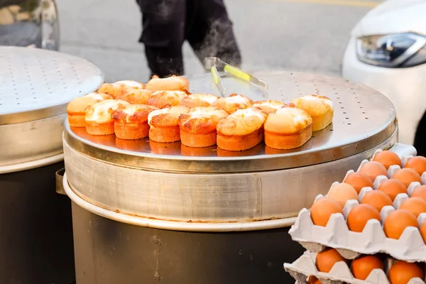 Korean Street Food Egg Bread — Stock Photo, Image