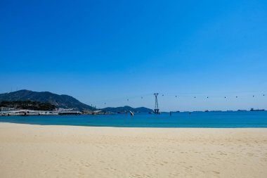 ünlü haeundae beach busan Güney Kore
