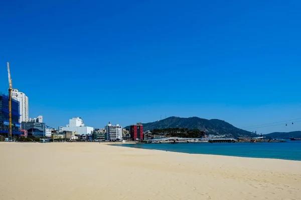 Famous Haeundae Beach Busan South Korea — Stock Photo, Image