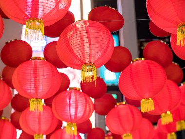 Yeni yıl festivalinde Çin fenerleri