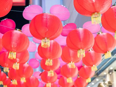Yeni yıl festivalinde Çin fenerleri