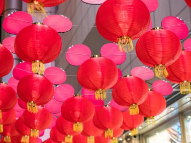Yeni yıl festivalinde Çin fenerleri