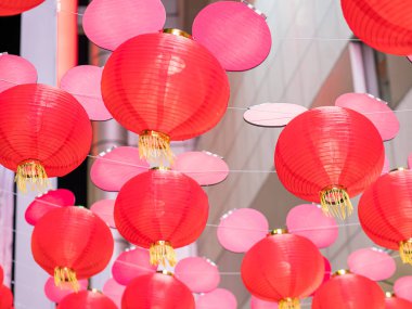 Yeni yıl festivalinde Çin fenerleri