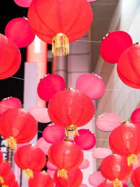 Yeni yıl festivalinde Çin fenerleri