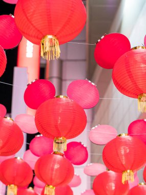 Yeni yıl festivalinde Çin fenerleri