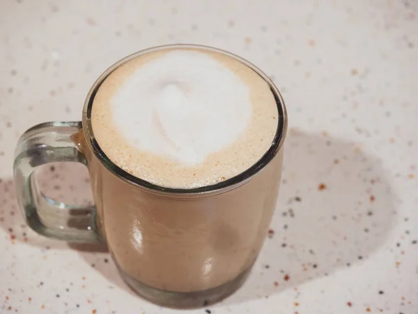 Cappuccino Latte Met Schuimschuim — Stockfoto