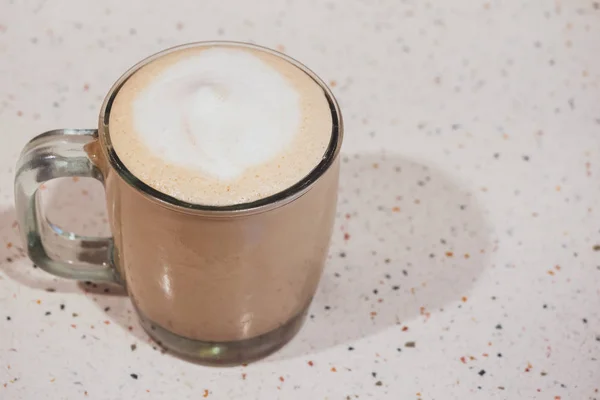 Cappuccino Latte Αφρώδη Αφρό — Φωτογραφία Αρχείου