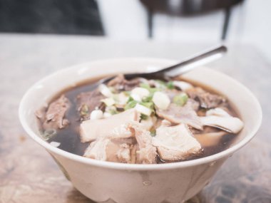 beef noodles soup in Taiwan