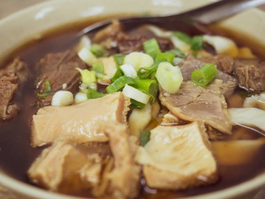 beef noodles soup in Taiwan