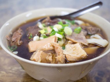 beef noodles soup in Taiwan