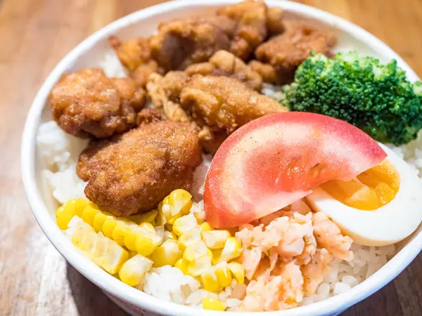 Caja Almuerzo Pollo Frito Japonés —  Fotos de Stock