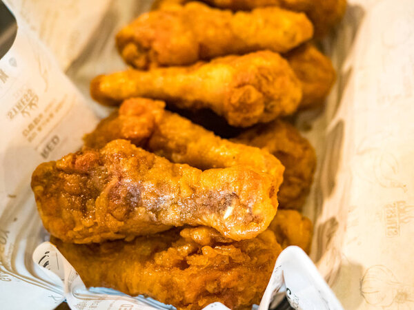 basket of tasty fried chicken tenders
