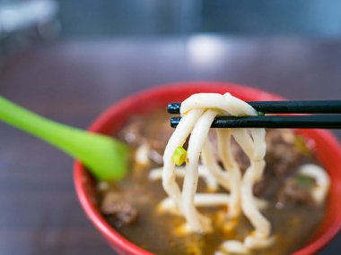 beef noodles soup in Taiwan