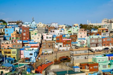  Busan, Kore 'deki Gamcheon Kültür Köyü.