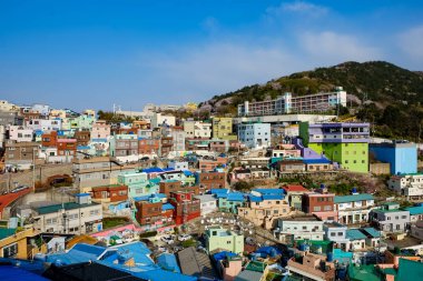  Busan, Kore 'deki Gamcheon Kültür Köyü.