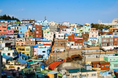  Busan, Kore 'deki Gamcheon Kültür Köyü.
