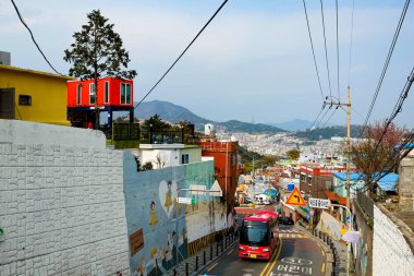 Busan, Kore 'deki Gamcheon Kültür Köyü.