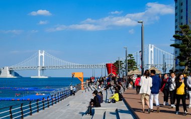 Beach facade in Busan,Korea