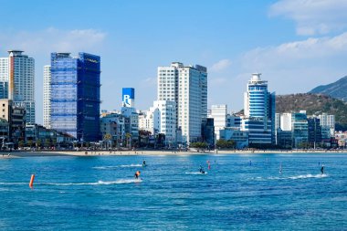 Beach facade in Busan,Korea