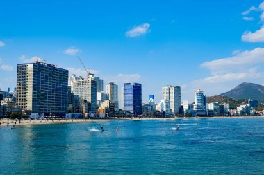 Beach facade in Busan,Korea
