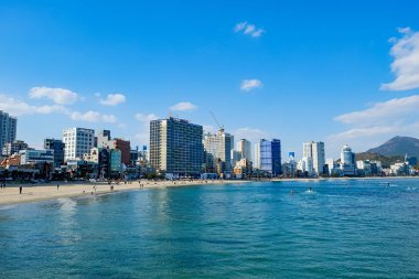 Beach facade in Busan,Korea
