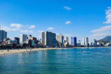 Beach facade in Busan,Korea