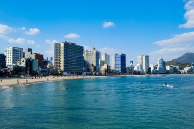 Beach facade in Busan,Korea