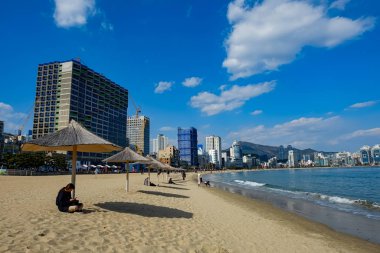 Beach facade in Busan,Korea