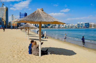 Beach facade in Busan,Korea