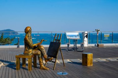 Beach facade in Busan,Korea