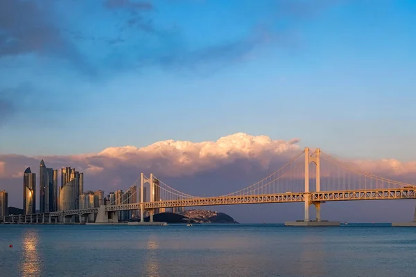Ponte Diamante Ponte Gwangan Busan Coréia — Fotografia de Stock