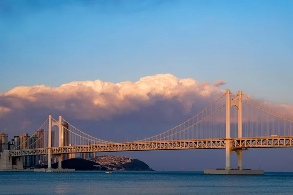 Алмазный Мост Мост Кванган Пусане Корея — стоковое фото