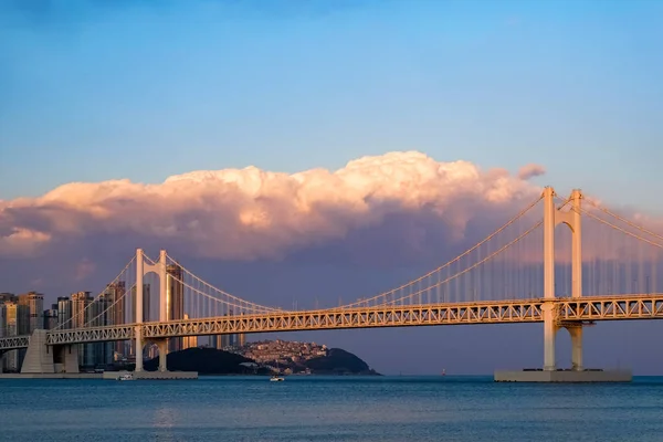 Most Diamond Gwangan Bridge Pusan Korea — Zdjęcie stockowe