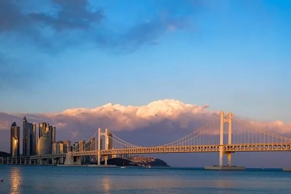 Most Diamond Gwangan Bridge Pusan Korea — Zdjęcie stockowe