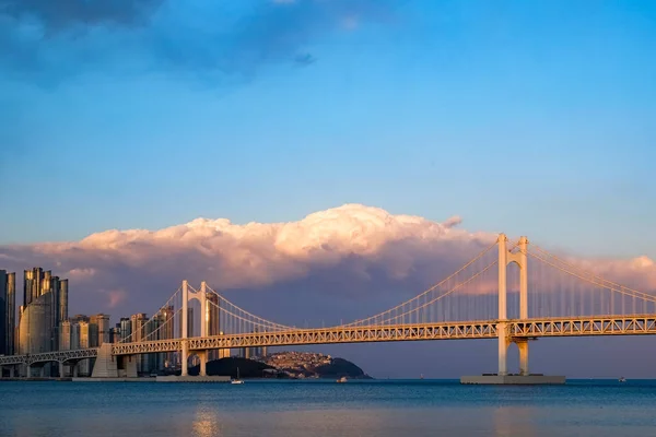 Most Diamond Gwangan Bridge Pusan Korea — Zdjęcie stockowe