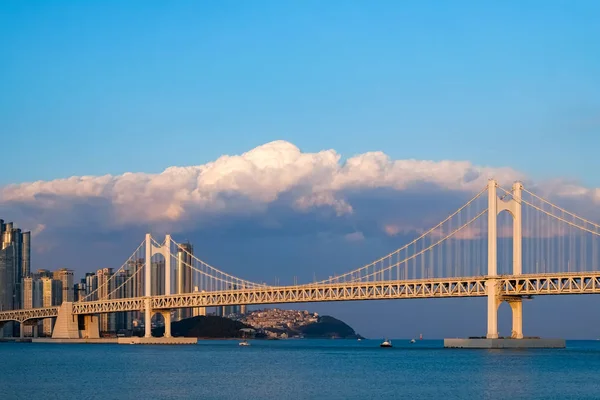 Most Diamond Gwangan Bridge Pusan Korea — Zdjęcie stockowe